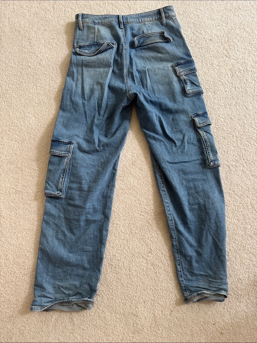 Express Relaxed Straight Leg Carpenter Jeans - Picture 3 of 4